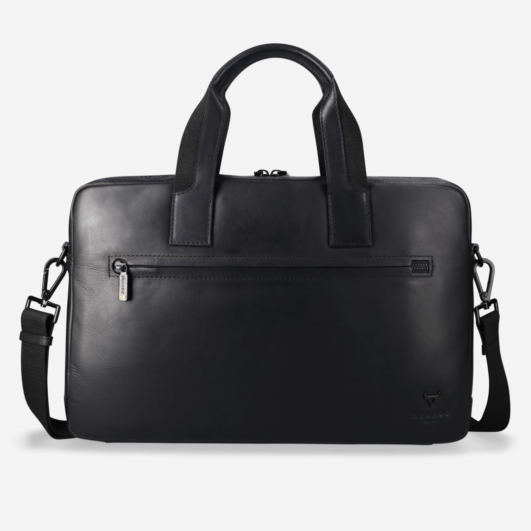 James Slimline Laptop Briefcase - Brando Leather