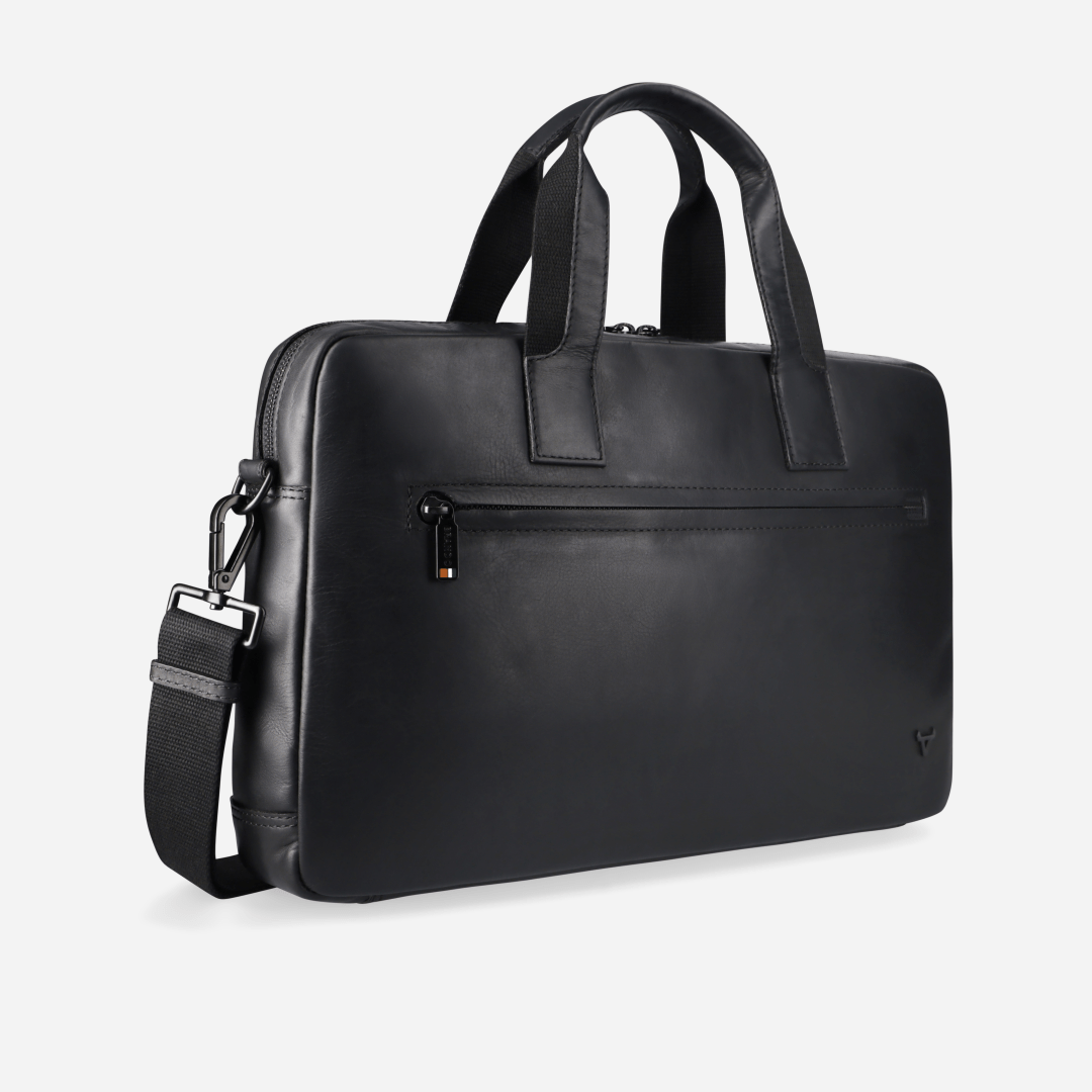 James Slimline Laptop Briefcase - Brando Leather