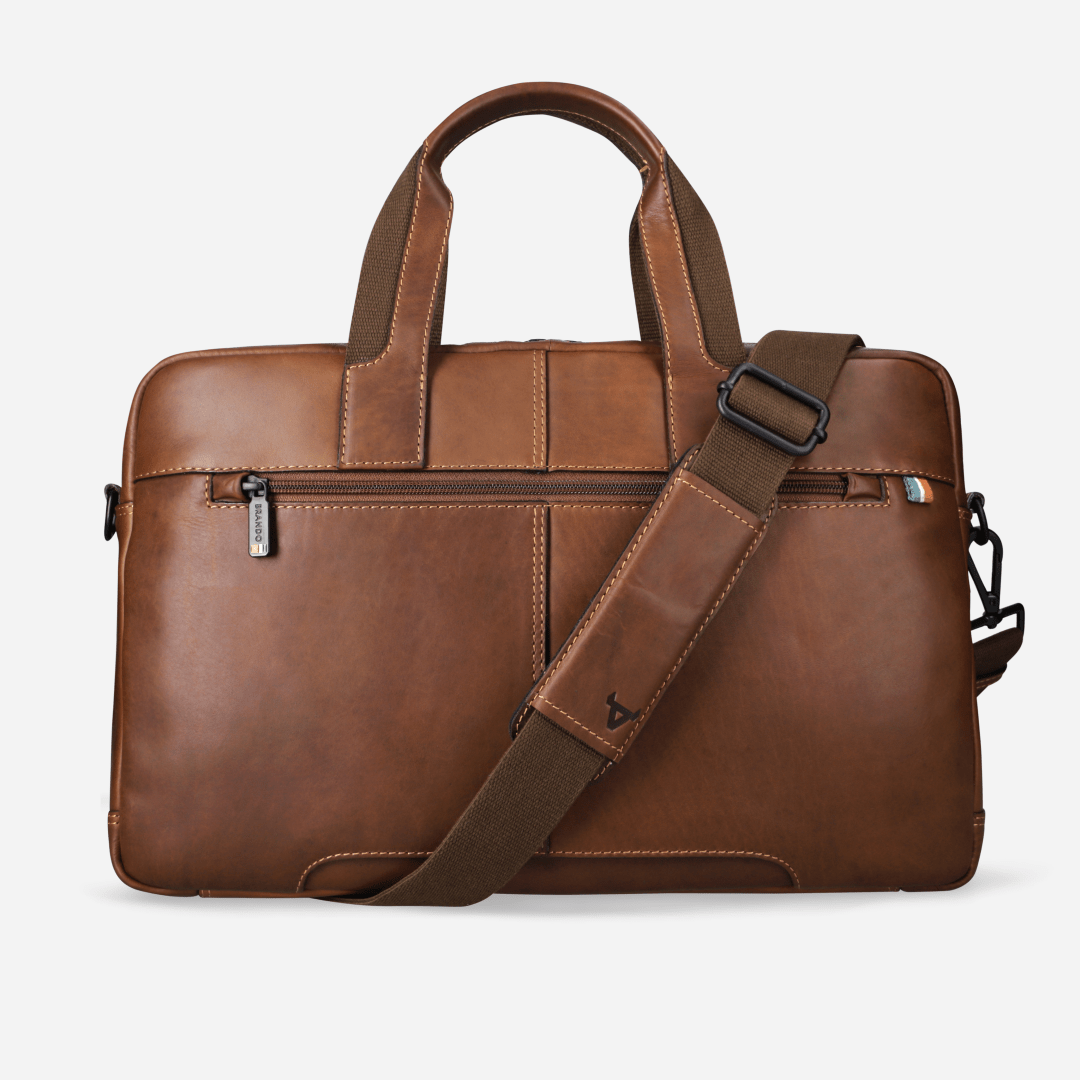 James Slimline Laptop Briefcase - Brando Leather