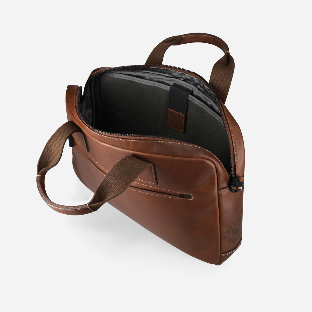 James Slimline Laptop Briefcase - Brando Leather