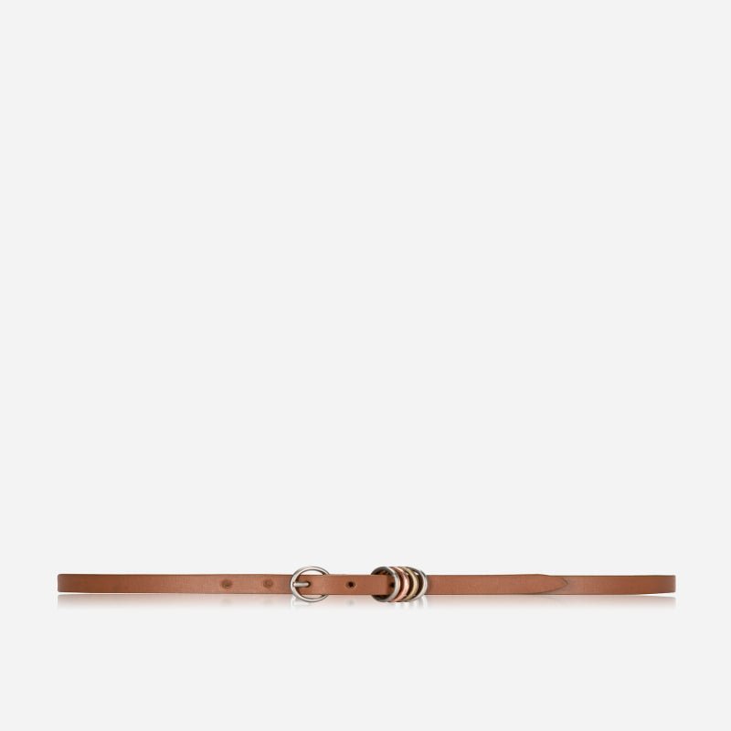 Ladies Belt 15mm, Caramel - Brando Leather