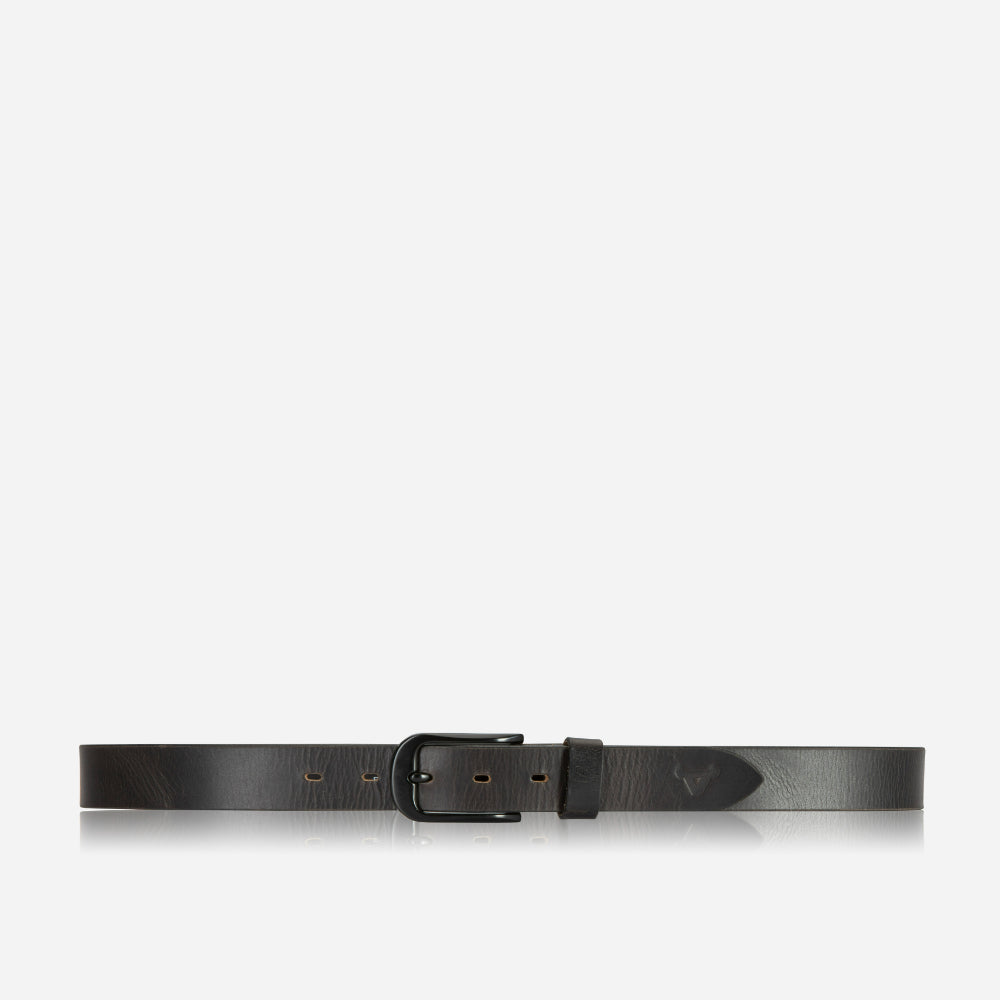 Ocean 40mm Mens Leather Belt, Black