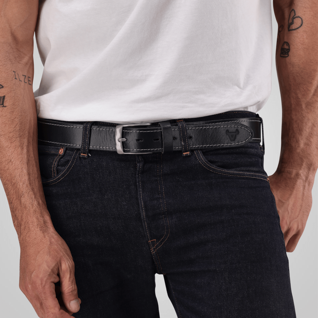 Ocean Stitch Finish Belt - Brando Leather