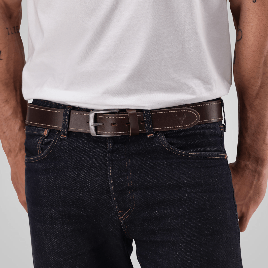 Ocean Stitch Finish Belt - Brando Leather