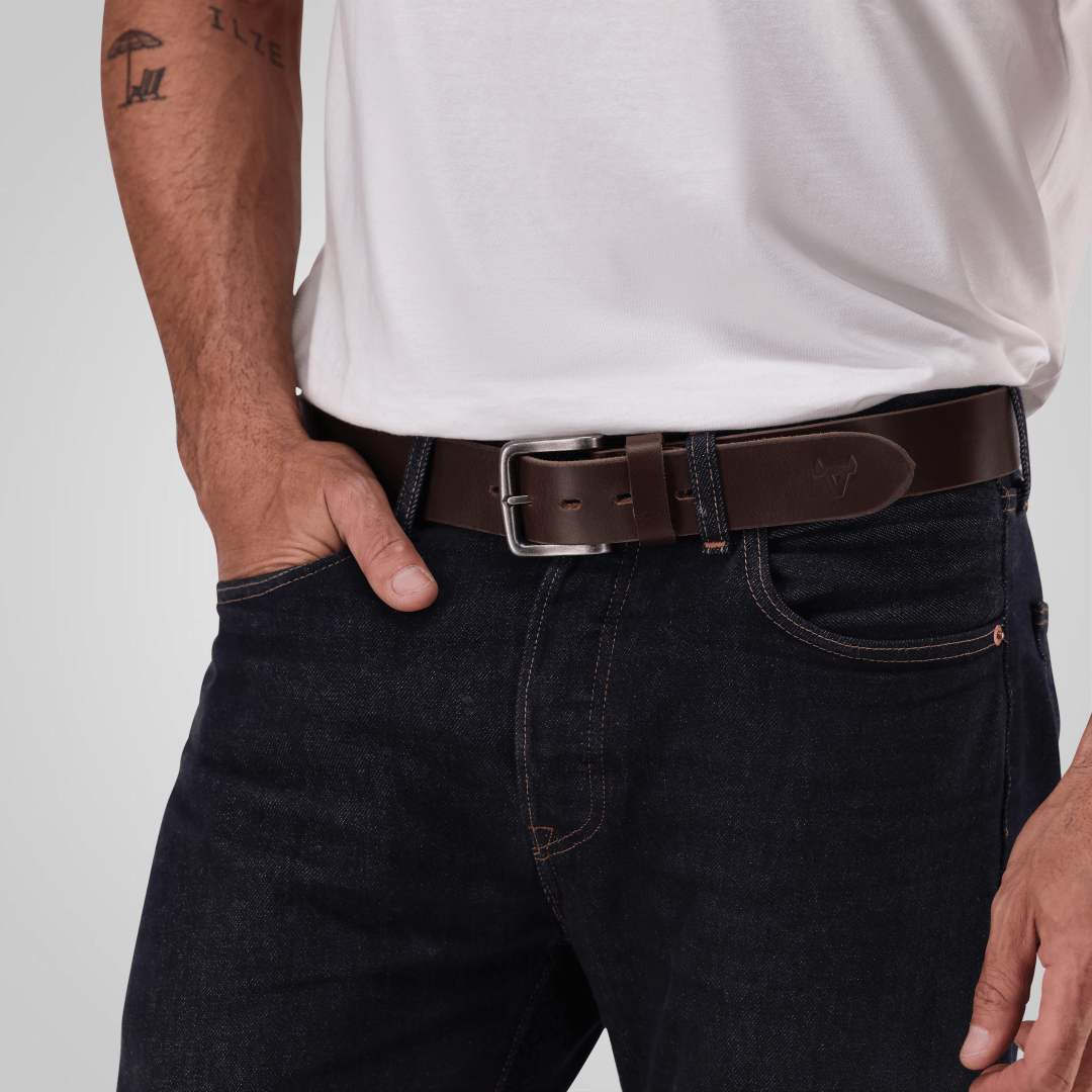 Ocean Plain Finish Belt - Brando Leather