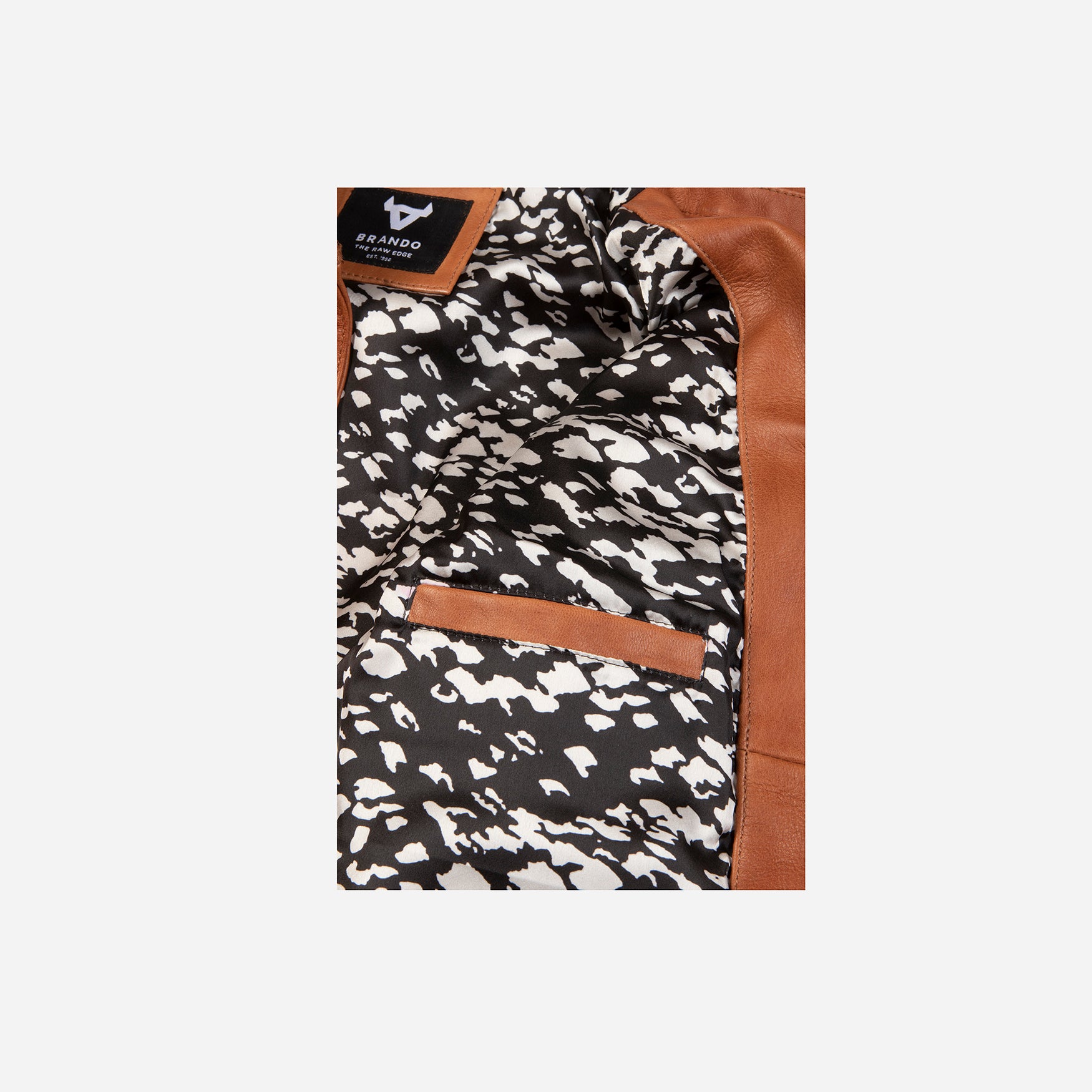 Angie Ladies Leather Jacket, Tan - Brando Leather