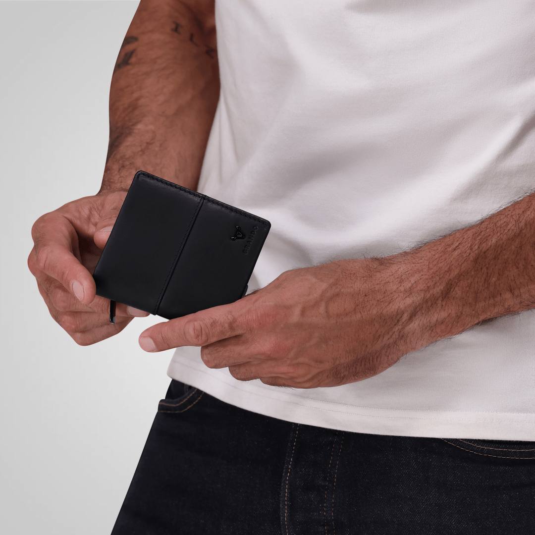 James Slim Card and Note Wallet - Brando Leather