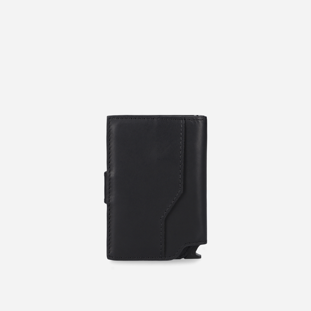 James Detailed Metal Card Holder - Brando Leather