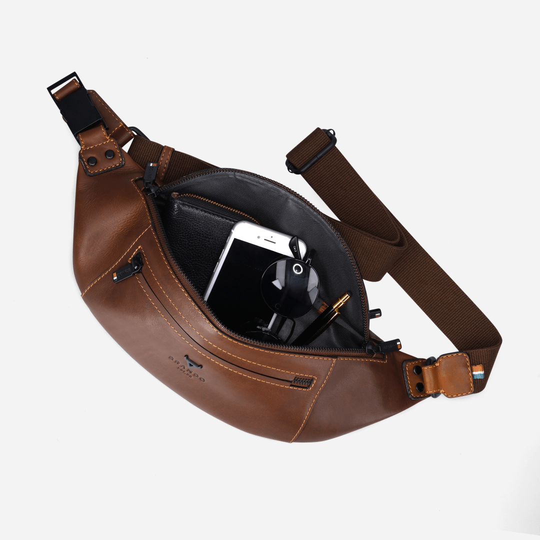 James Men's Waistbag - Brando Leather