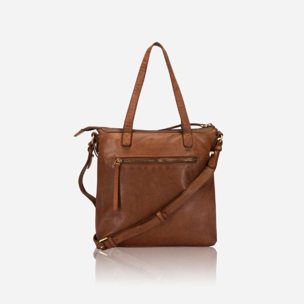 Ladies Hobo Sling Bag, Cognac - Brando Leather