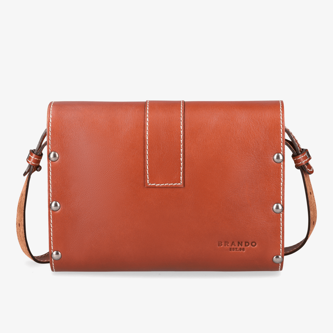 Sally Wood Panel Satchel - Brando Leather