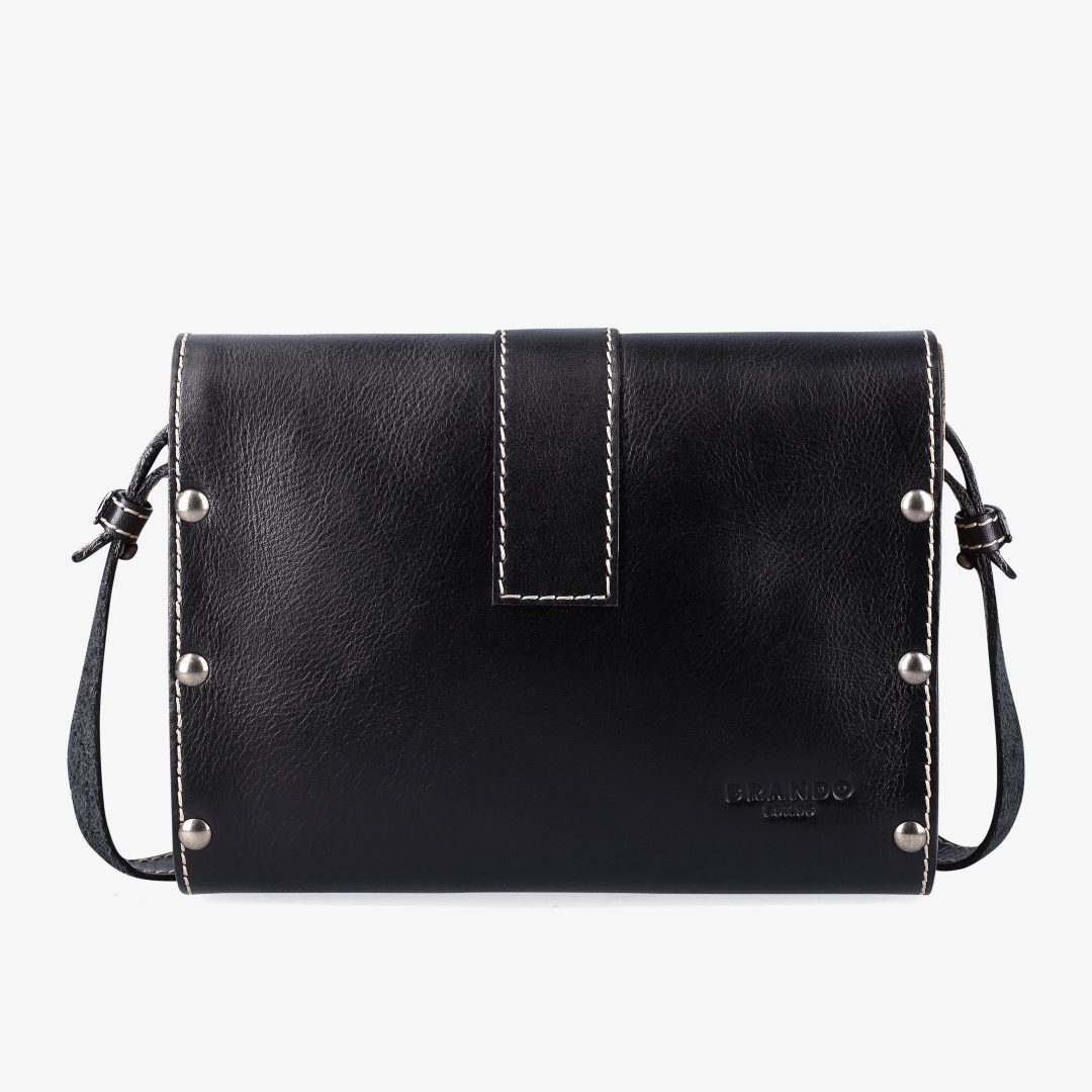 Sally Wood Panel Satchel - Brando Leather