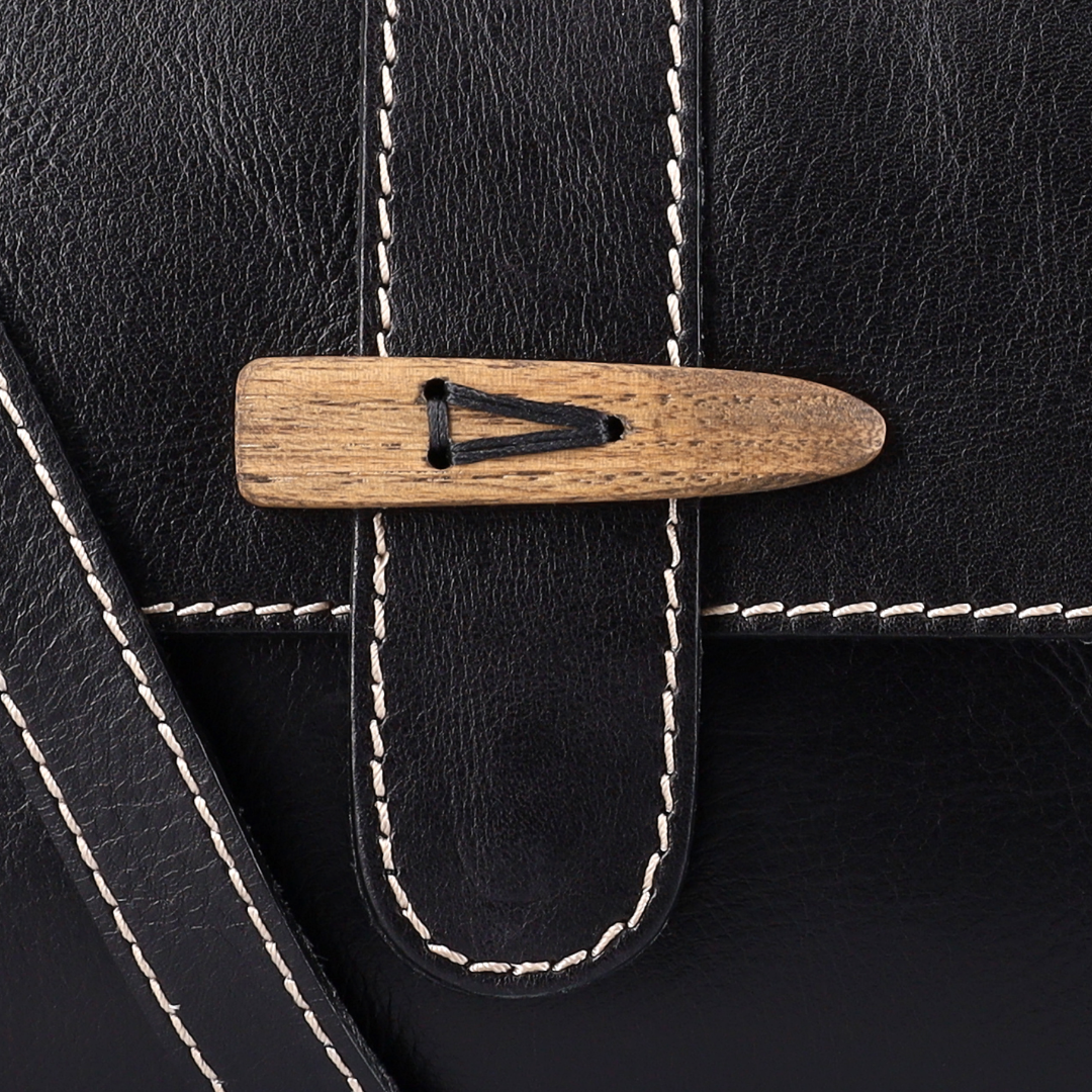 Sally Wood Panel Satchel