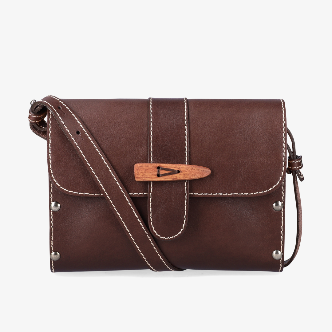 Sally Wood Panel Satchel