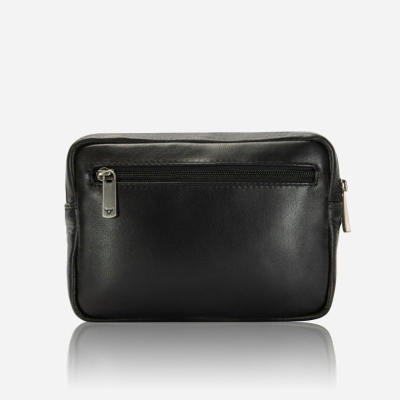 Gent's Bag With Hand Strap, Black - Brando Leather
