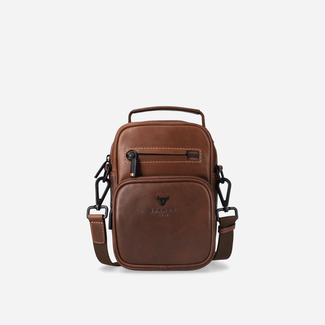 James Men's Crossbody Bag - Brando Leather