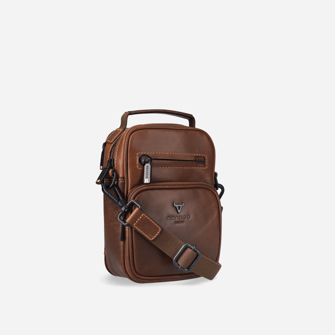 James Men's Crossbody Bag - Brando Leather