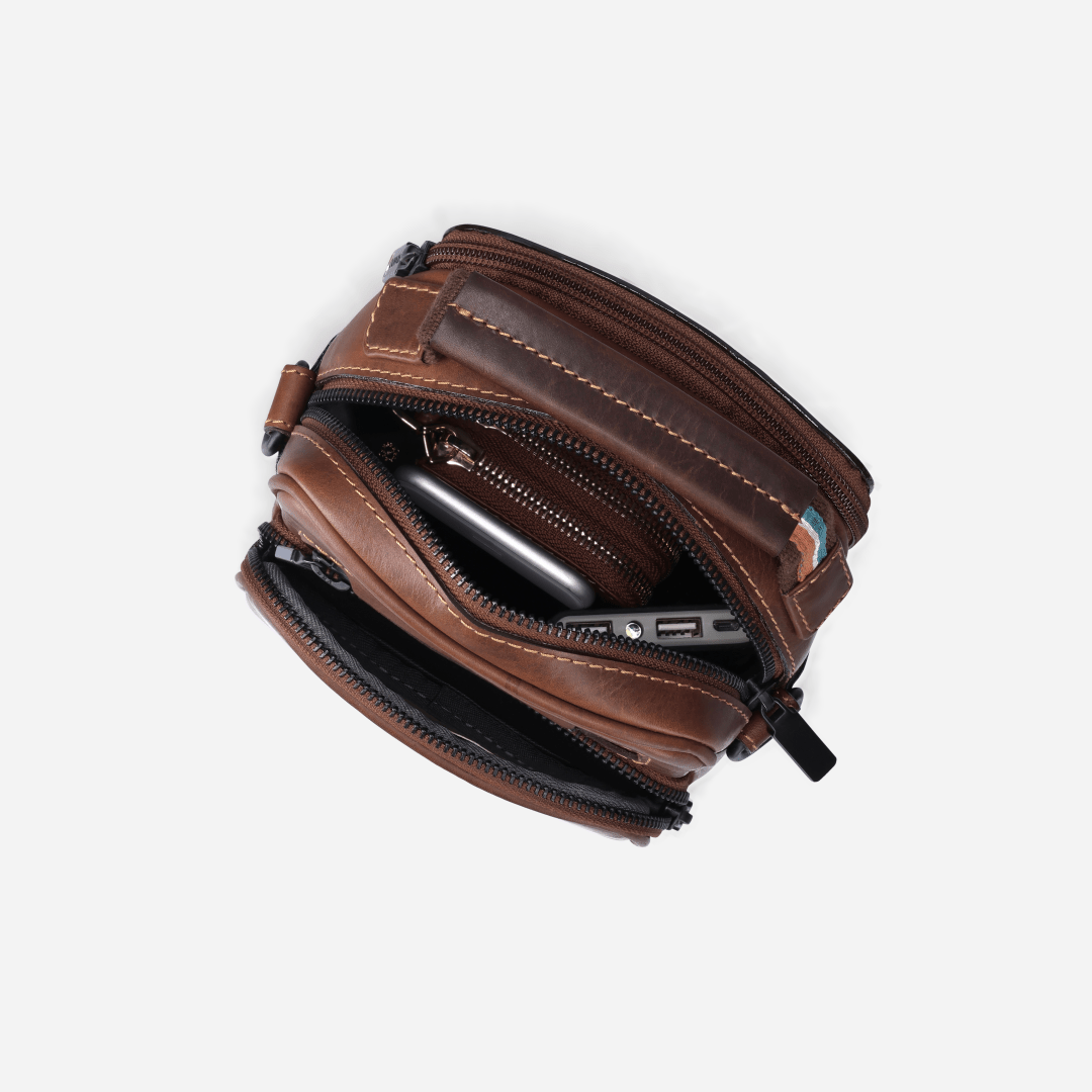 James Men's Crossbody Bag - Brando Leather