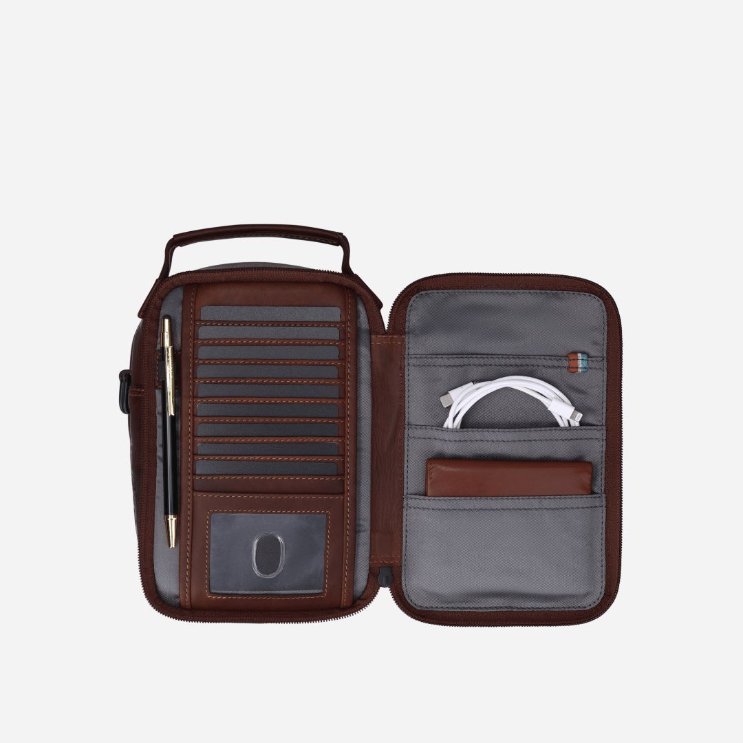 James Men's Crossbody Bag - Brando Leather