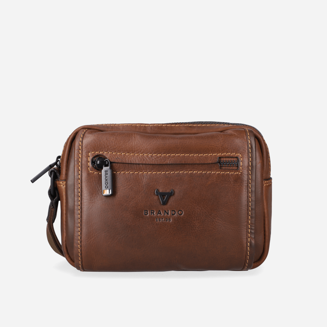 James Crossbody Bag with Hand Strap - Brando Leather