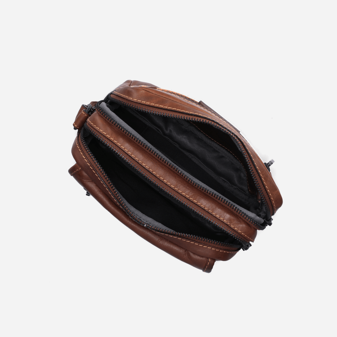 James Crossbody Bag with Hand Strap - Brando Leather