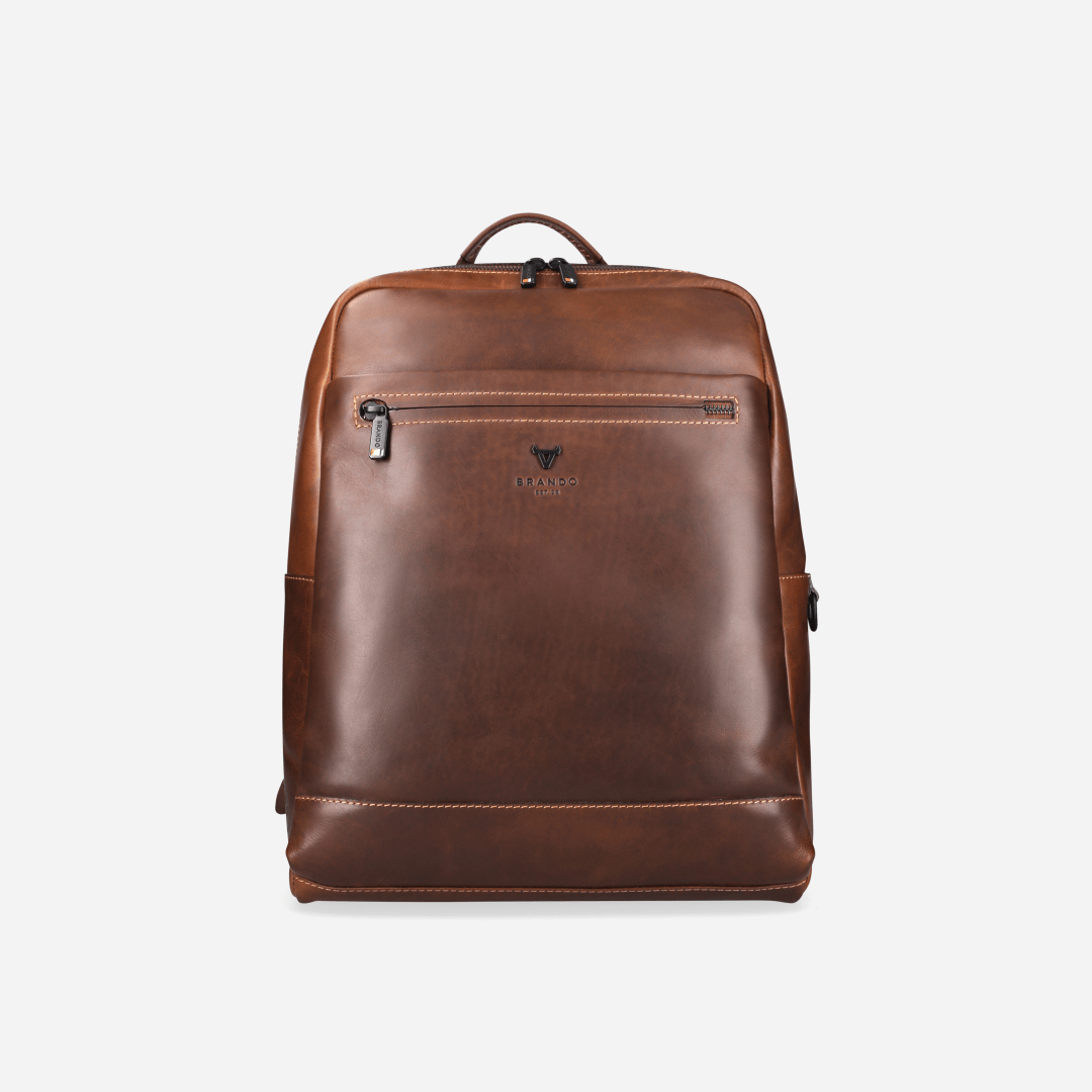 Black Leather Brosnan Crossbody Bag