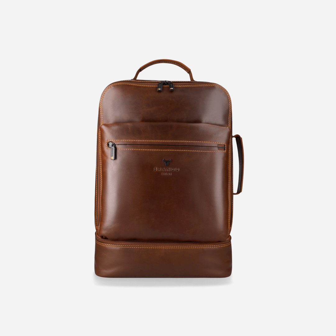James Multi Compartment Backpack - Brando Leather