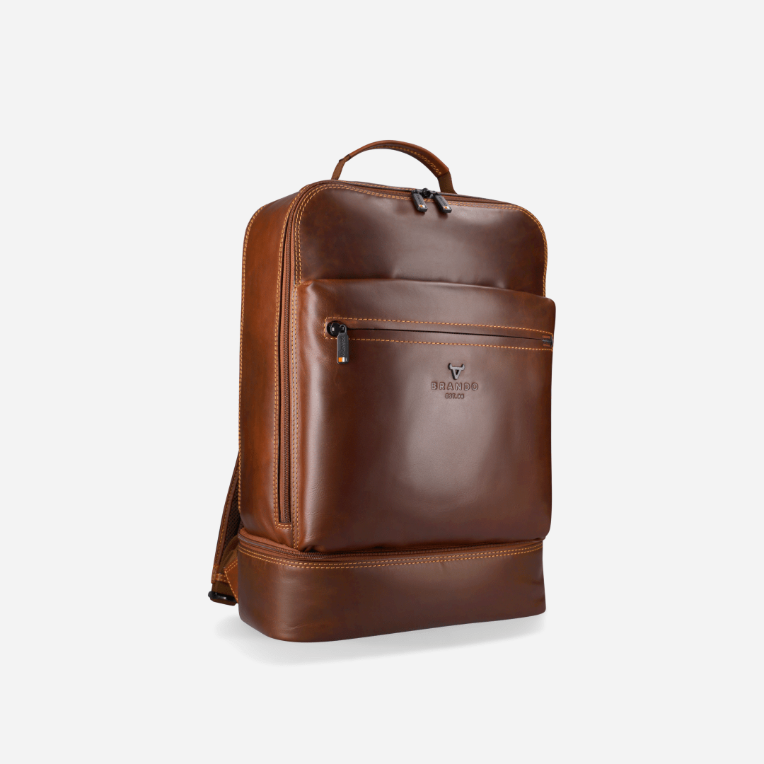 James Multi Compartment Backpack - Brando Leather