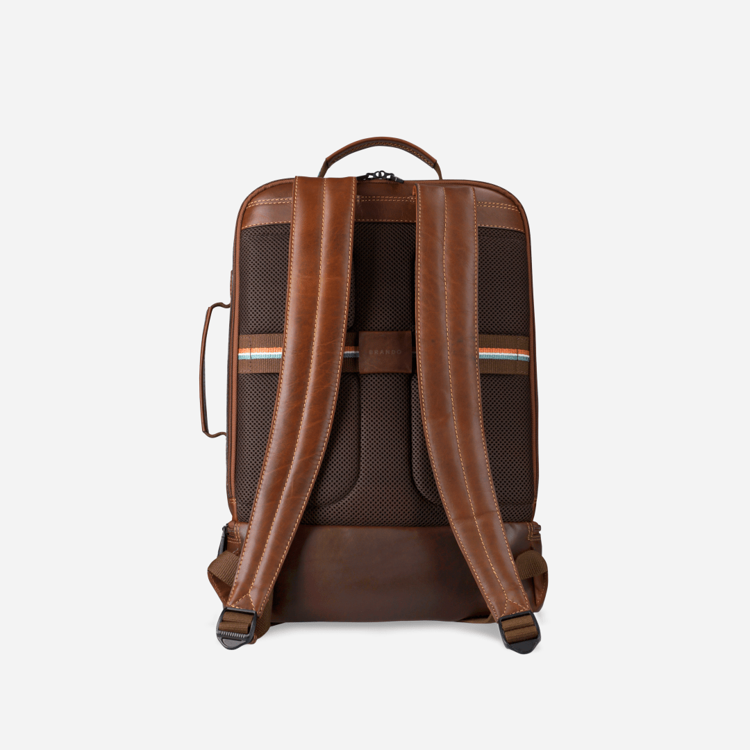 James Multi Compartment Backpack - Brando Leather