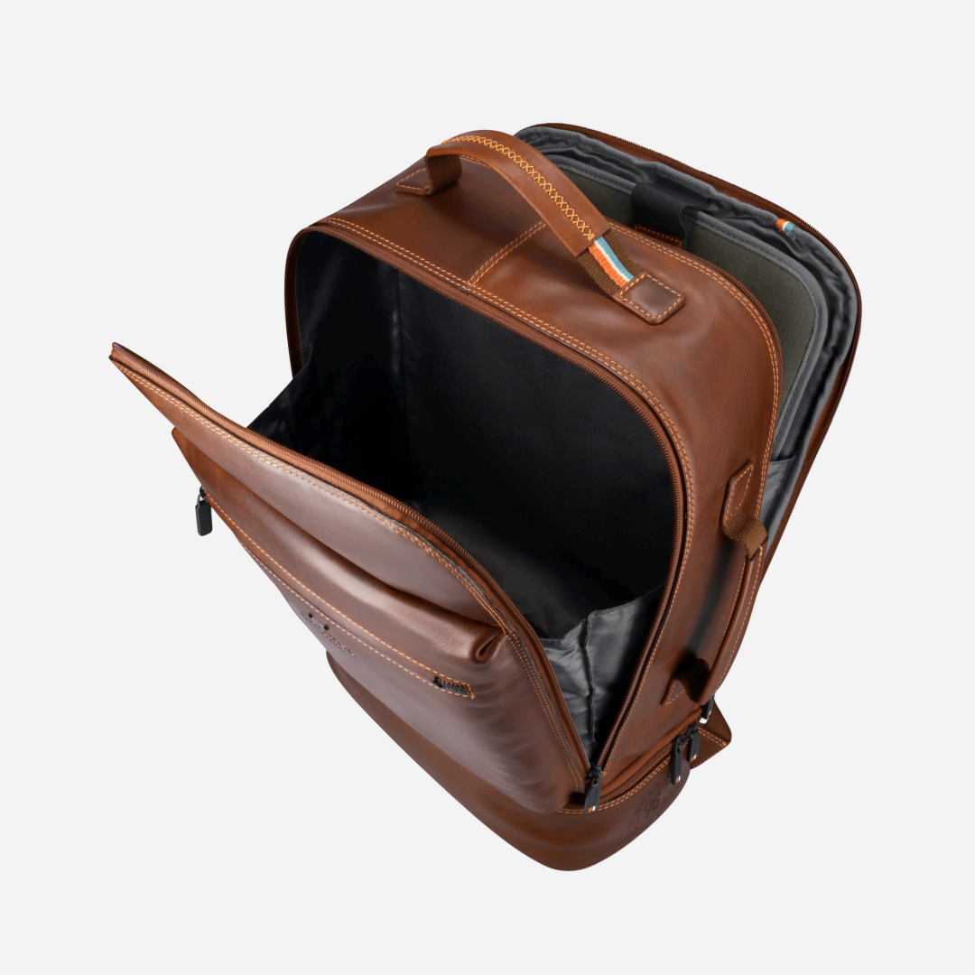 James Multi Compartment Backpack - Brando Leather