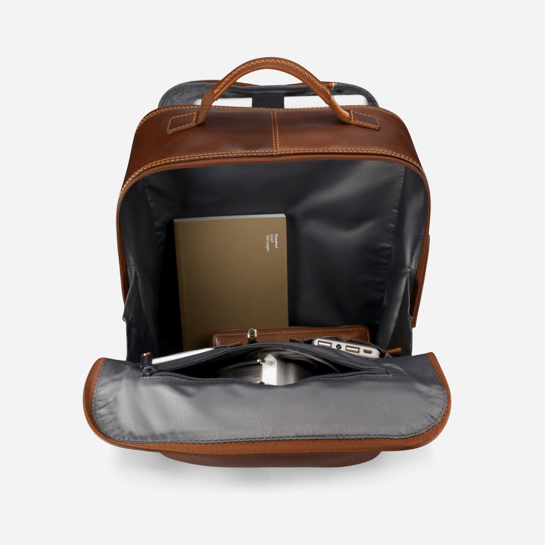 James Multi Compartment Backpack - Brando Leather
