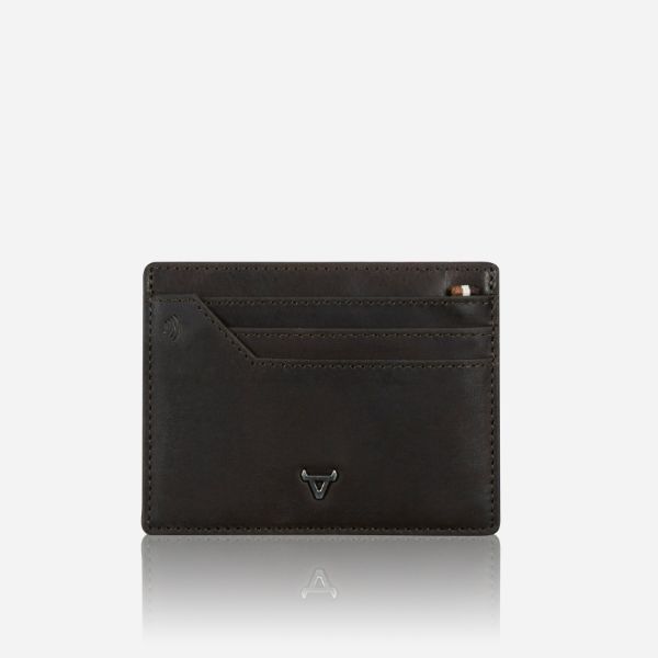 Eastwood Leather RFID Card holder money clip, Brown - Brando Leather