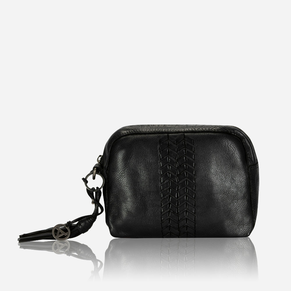 Kate Small Leather Crossbody Bag, Black - Brando Leather