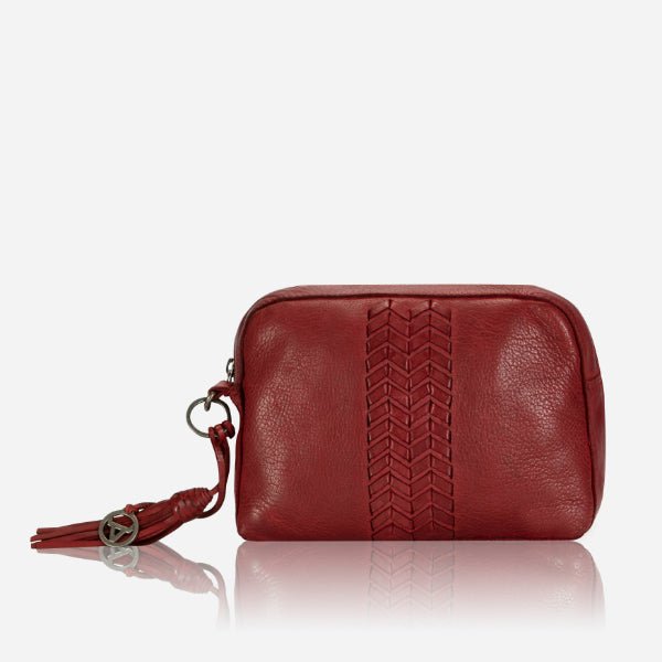 Kate Small Leather Crossbody Bag, Red - Brando Leather