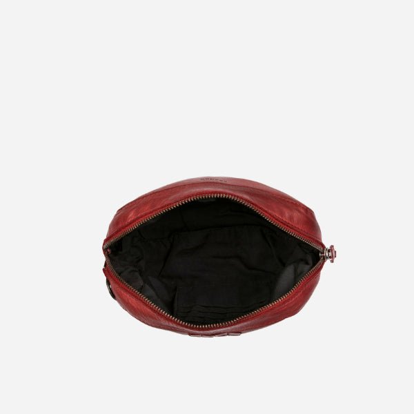 Kate Small Leather Crossbody Bag, Red - Brando Leather