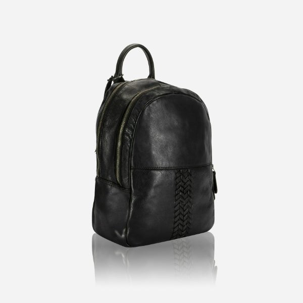 Leather Backpack, Black - Brando Leather