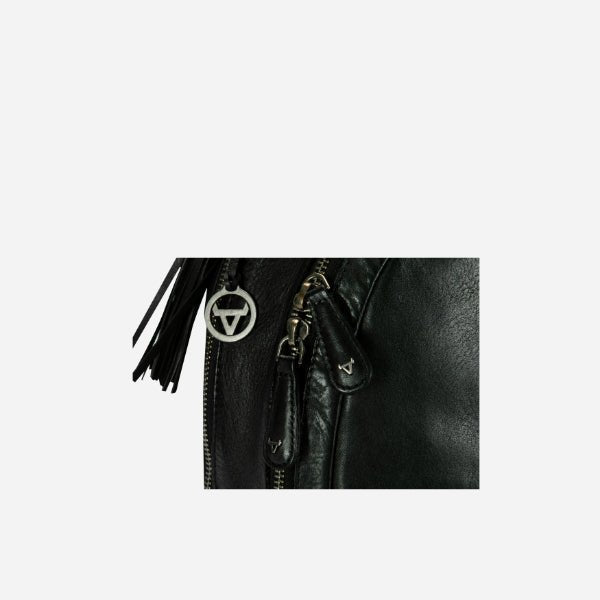 Leather Backpack, Black - Brando Leather