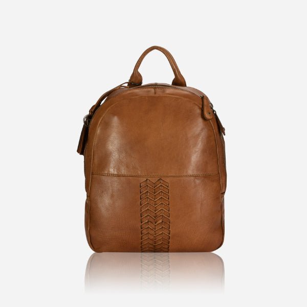 Naomi Backpack, Tan - Brando Leather
