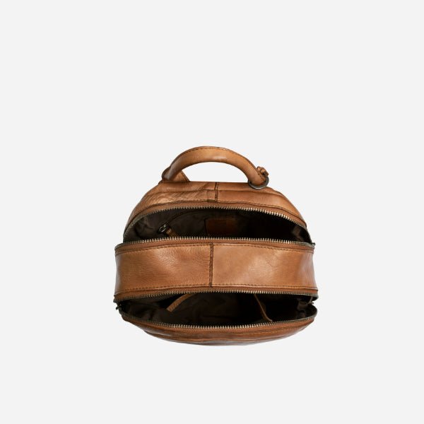 Naomi Backpack, Tan - Brando Leather