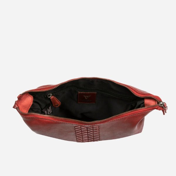 Rachel Cross Body Bag, Red - Brando Leather