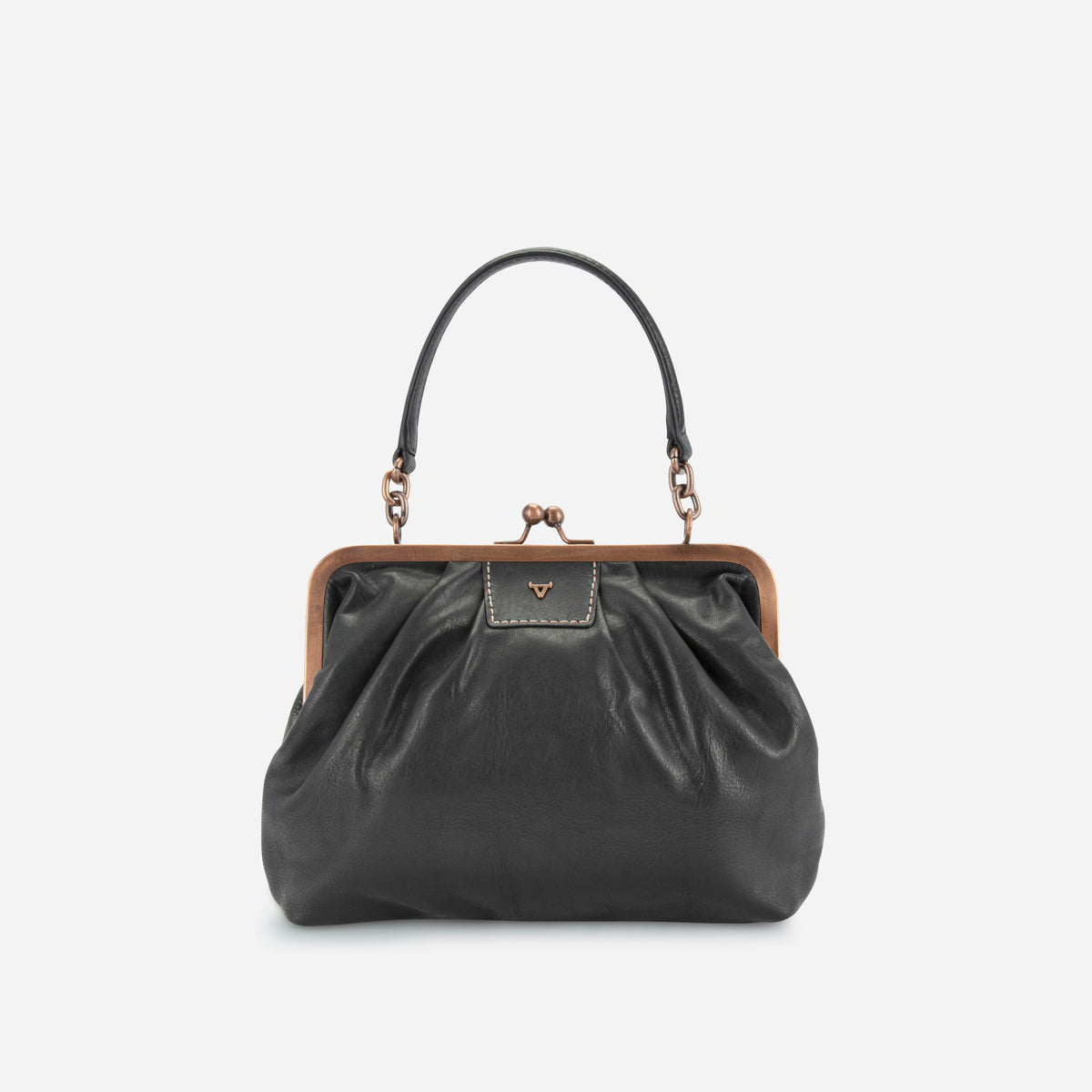 Fiona Frame Crossbody Bag in Black - crossbody bag | Brando Leather