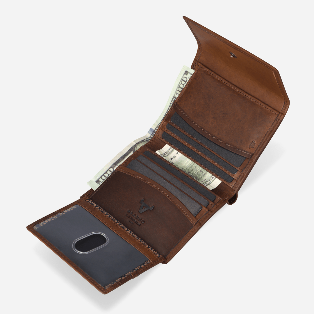 Jamie Compact Purse - Brando Leather