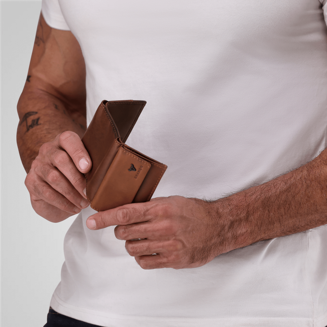 James Trifold Wallet and Coin Pouch - Brando Leather