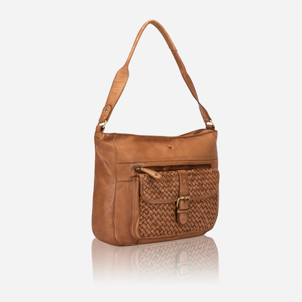 Diaz Leather shoulder Bag / Shopper, Tan