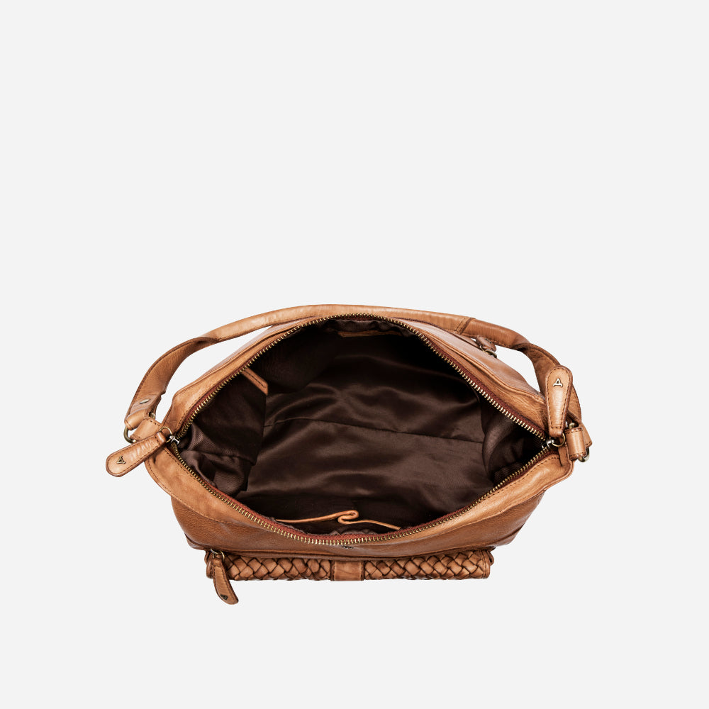 Diaz Leather shoulder Bag / Shopper, Tan