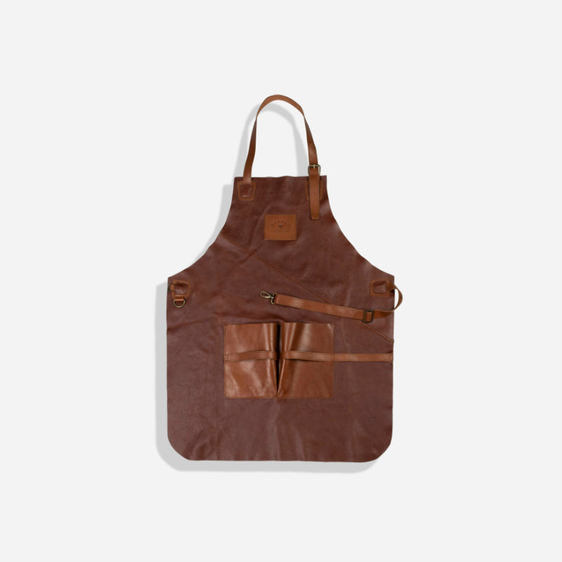 Apron A Pleat Pocket Boss Red Brown /Tan Brando Leather