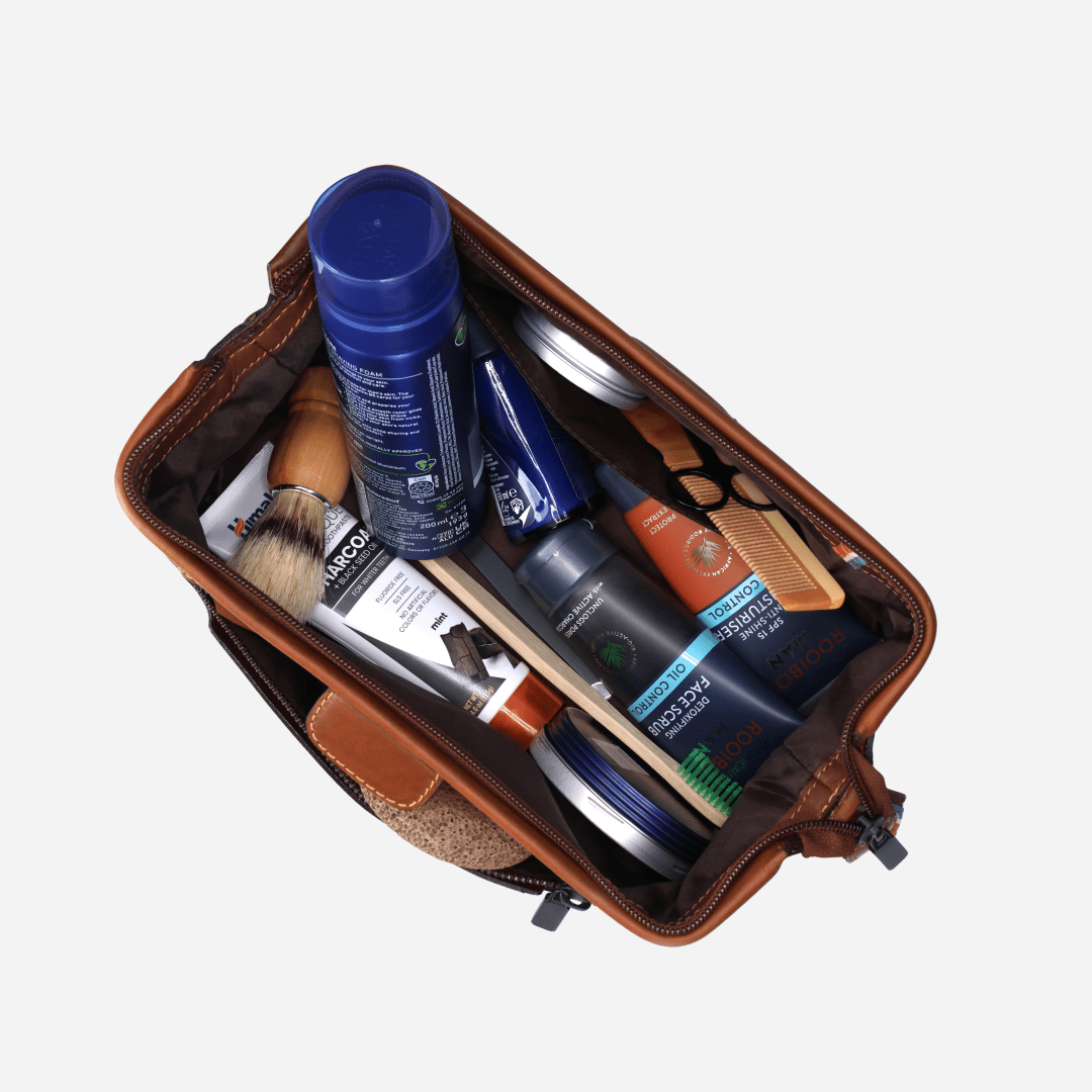 James Toiletry Bag - Brando Leather