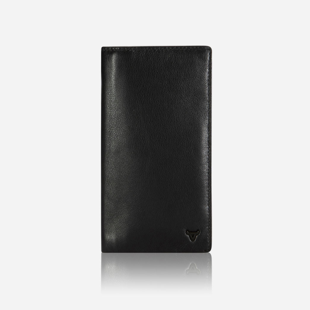 Armstrong Upright Travel Wallet, Black - Brando Leather