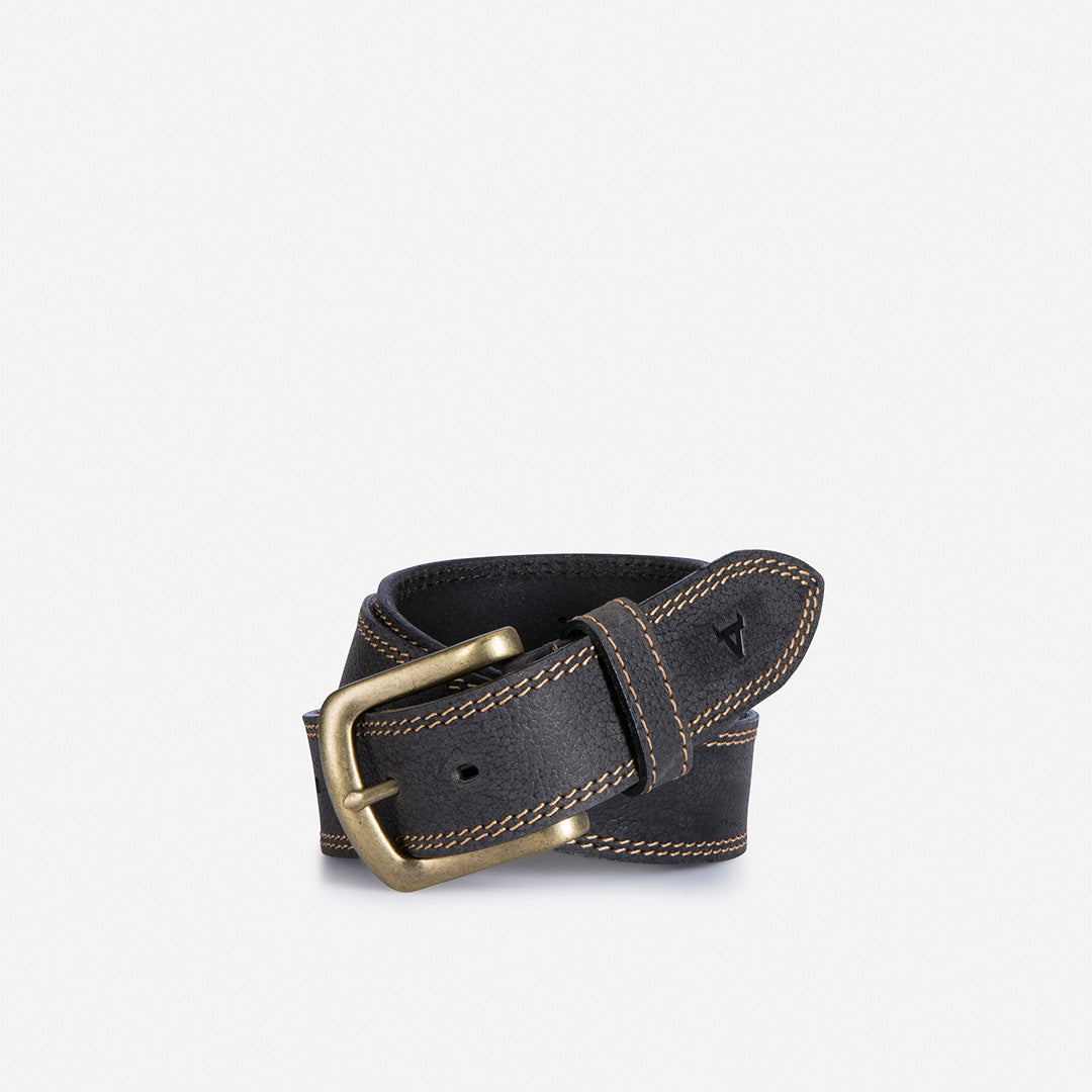 Zac Belt - Black - Leather Belts | Brando Leather South Africa