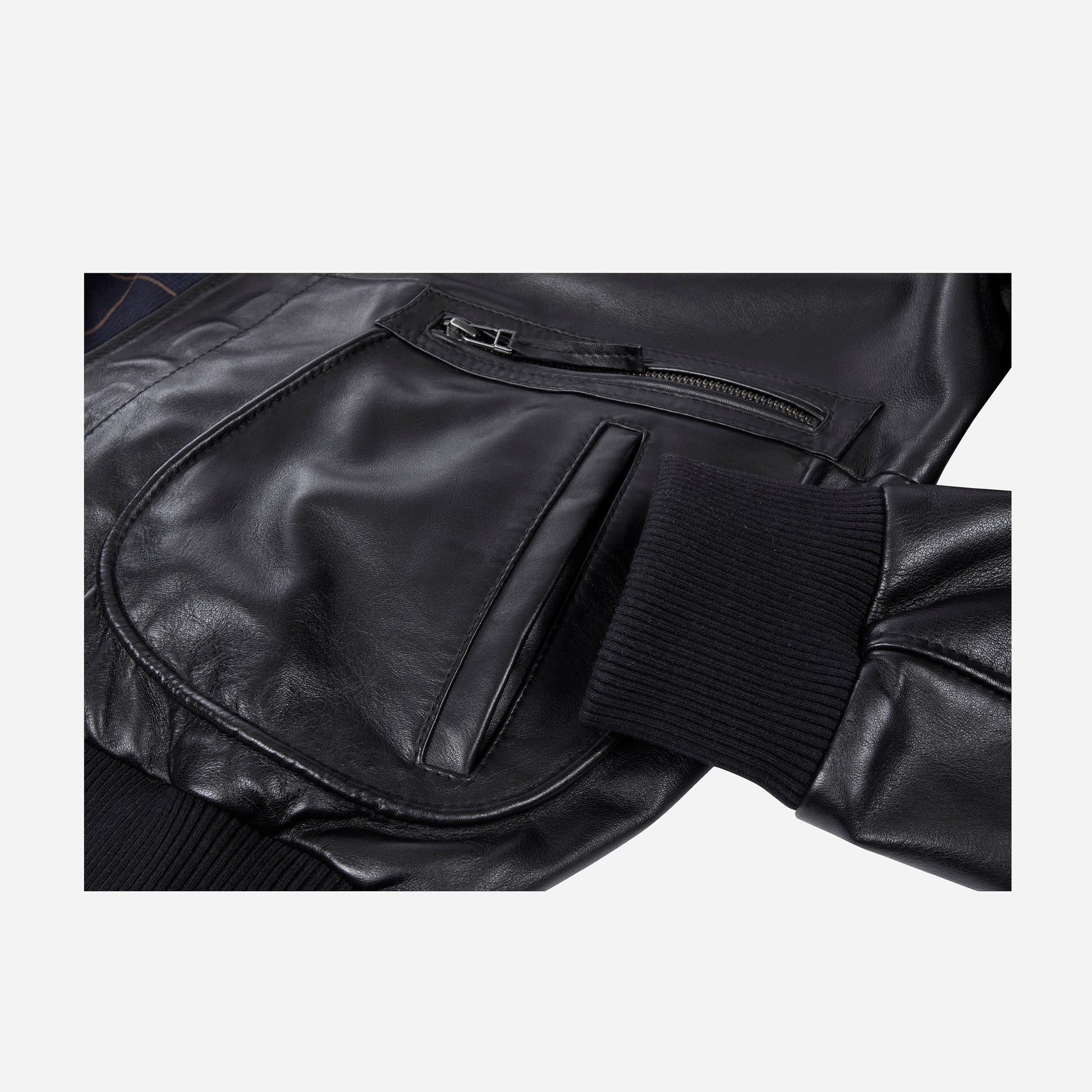 Lamb Nappa Cruise Jacket, Black - Leather Jacket | Brando Leather South Africa